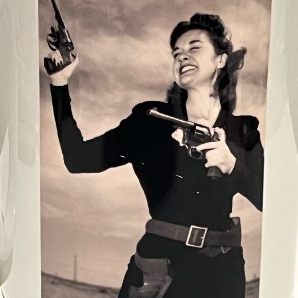 🖤Vintage Funny Sassy Grandma Cowgirl Gunslinger Western 1950s Pin Up Glam Mug🖤 - Picture 2 of 6
